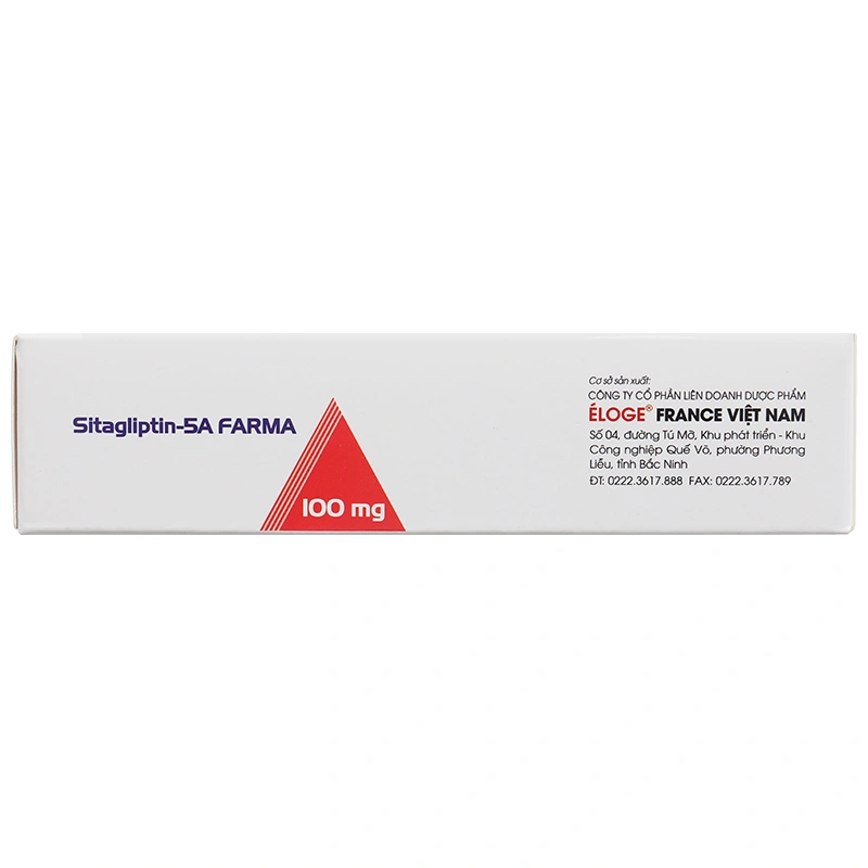 Sitagliptin - 5A Farma 100mg kiểm soát đường huyết ở bệnh đái tháo đường type 2  (3 vỉ x 10 viên) - 3